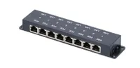 Extralink 8 Puertos | PoE Inyector | 8x 100Mb/s RJ45 Kolor produktuCzarny