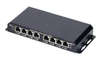 Extralink 8-7 PoE | Switch PoE | 7x 100Mb/s PoE, 1x Uplink RJ45, Zasilacz 24V 2.5A Standard sieci LANFast Ethernet 10/100Mb/s