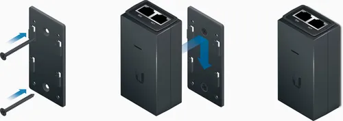 Ubiquiti POE-WM | Montagesatz | speziell für die Wandmontage der Stromversorgungen POE-24-12W und POE-24-12W-G Kolor produktuCzarny