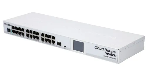 MikroTik CRS125-24G-1S-RM | Switch | 24x RJ45 1000Mb/s, 1x SFP, 1x USB Typ obudowyMetalowa