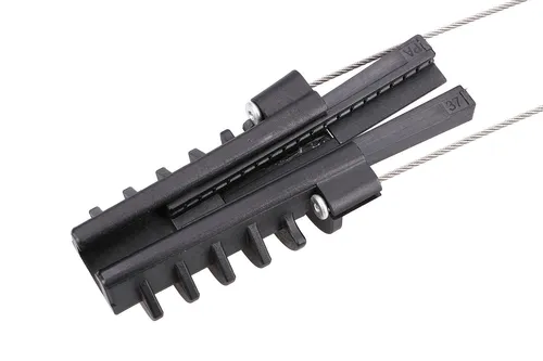 Extralink PA6-9 | Pinza de anclaje | para cables de fibra óptica aereos MateriałyABS, Metal