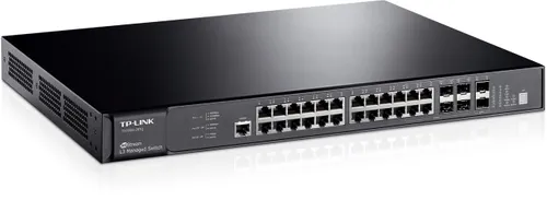 TP-Link T3700G-28TQ | Switch | 24x RJ45 1000Mb/s, 4x Combo SFP, 2x SFP+, Řízený Ilość portów LAN24x [10/100/1000M (RJ45)]
