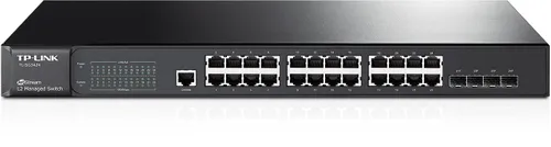 TP-Link TL-SG3424 | Schalter | 24x RJ45 1000Mb/s, 4x SFP, Rack, Verwaltet Ilość portów LAN24x [10/100/1000M (RJ45)]
