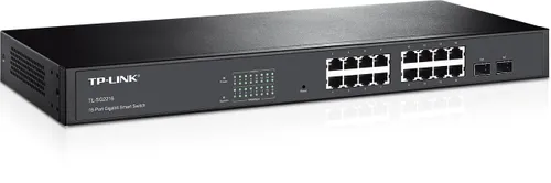 TP-Link TL-SG2216 | Switch | 16x RJ45 1000Mb/s, 2x SFP, Rack, Managed Ilość portów LAN16x [10/100/1000M (RJ45)]
