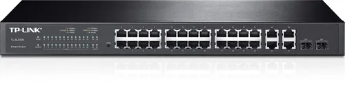 TP-Link TL-SL2428 | Switch | 24x RJ45 100Mb/s, 4x RJ45 1000Mb/s, 2x SFP, Rack, Zarządzalny Ilość portów LAN24x [10/100M (RJ45)]
