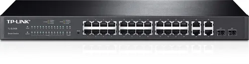 TP-Link TL-SL2428 | Switch | 24x RJ45 100Mb/s, 4x RJ45 1000Mb/s, 2x SFP, Rack, Yönetilen Ilość portów LAN24x [10/100M (RJ45)]
