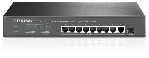 TP-Link TL-SL2210 | Schalter | 8x RJ45 100Mb/s, 1x RJ45 1000Mb/s, 1x SFP, Rack, Verwaltet Ilość portów LAN8x [10/100M (RJ45)]
