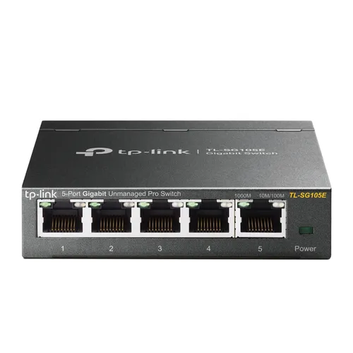 TP-Link TL-SG105E | Přepínač | 5x RJ45 1000Mb/s, Desktop, Neřízený Ilość portów LAN5x [10/100/1000M (RJ45)]
