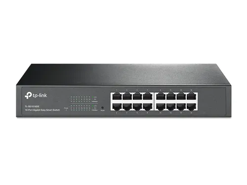 TP-Link TL-SG1016DE | Switch | 16x RJ45 1000Mb/s, Rack, nao gerenciado Ilość portów LAN16x [10/100/1000M (RJ45)]
