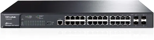 TP-Link TL-SG3424P | Schalter | 24x RJ45 1000Mb/s PoE+, 4x SFP, 320W, Rack, Verwaltet Ilość portów LAN24x [10/100/1000M (RJ45)]
