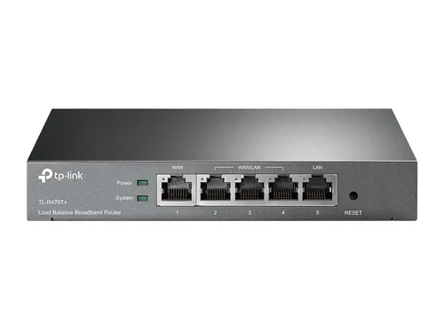TP-Link TL-R470T+ | Router | 5x RJ45 100Mb/s, širokopásmové připojení s vyrovnáváním šířky pásma CertyfikatyCE, FCC, RoHS