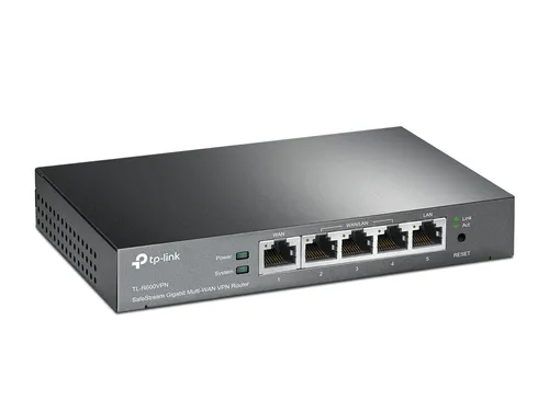 TP-Link TL-R600VPN | Roteador | 5x RJ45 1000Mb/s, Desktop, VPN SafeStream Automatyczne MDI/MDI-XTak