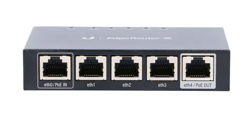 Ubiquiti ER-X | Router | EdgeMAX EdgeRouter, 5x RJ45 1000Mb/s, 1x PoE Passthrough Ilość portów LAN5x [10/100/1000M (RJ45)]
