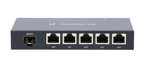 Ubiquiti ER-X-SFP | Router | EdgeMAX EdgeRouter, 5x RJ45 1000Mb/s PoE, 1x SFP Ilość portów LAN5x [10/100/1000M (RJ45)]
