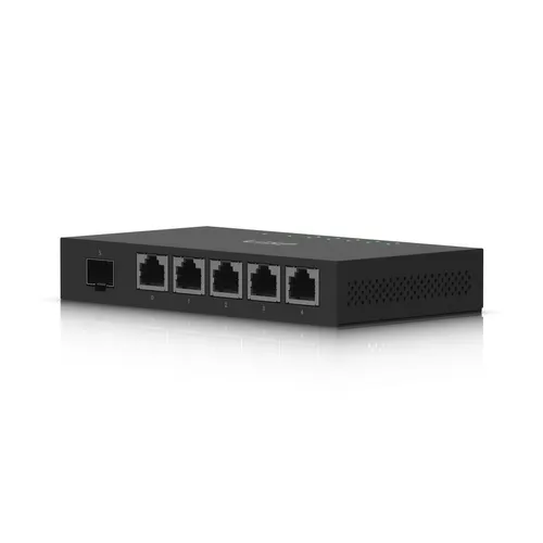 Ubiquiti ER-X-SFP | Router | EdgeMAX EdgeRouter, 5x RJ45 1000Mb/s PoE, 1x SFP CertyfikatyCE, FCC, IC