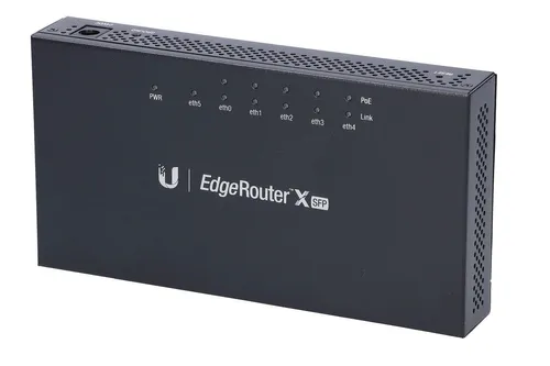 Ubiquiti ER-X-SFP | Роутер | EdgeMAX EdgeRouter, 5x RJ45 1000Mb/s PoE, 1x SFP DSL WANNie