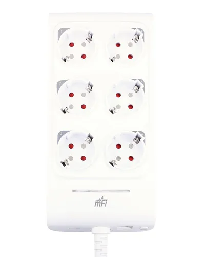 Ubiquiti MPOWER-PRO | Napajecí lišta | 6x Napájecí zásuvek Częstotliwość wejściowa AC50 - 60
