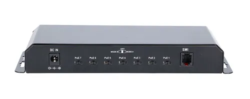 Extralink KRATOS | PoE Anahtarı | 7x Gigabit PoE, 1x Uplink RJ45, Güç kaynagi 24V 2.5A, 60W Standard sieci LANGigabit Ethernet 10/100/1000 Mb/s