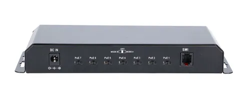Extralink KRATOS | PoE Switch | 7x Gigabit PoE, 1x Uplink RJ45, fonte de alimentacao 24V 2.5A, 60W Standard sieci LANGigabit Ethernet 10/100/1000 Mb/s