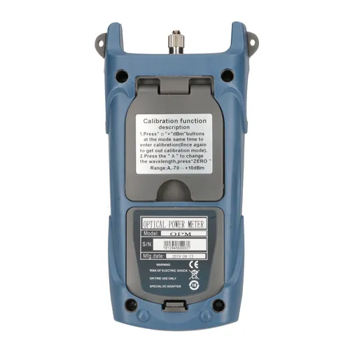 Extralink WT-3053 | Fiber optic power meter | 800-1600nm, LCD, 3x AA battery Łatwy w użyciuTak