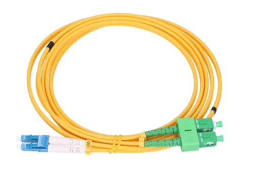 Extralink LC/UPC-SC/APC | Patchcord | Jednomodowy, Duplex, G657A, 3mm, 2m Długość2m