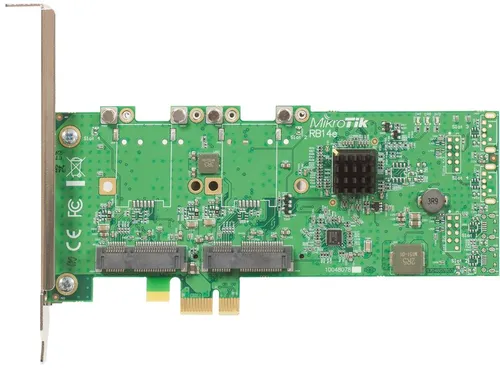 MikroTik RB14e | Adaptador PCI | 4x miniPCI-e a PCI-e