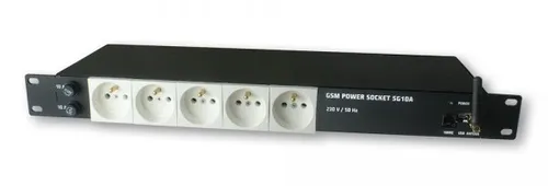 Tinycontrol 5G10A V2 | Faixa de poder | GSM, gerenciado, Rack 19 '', 5 soquetes AC 230 V 0