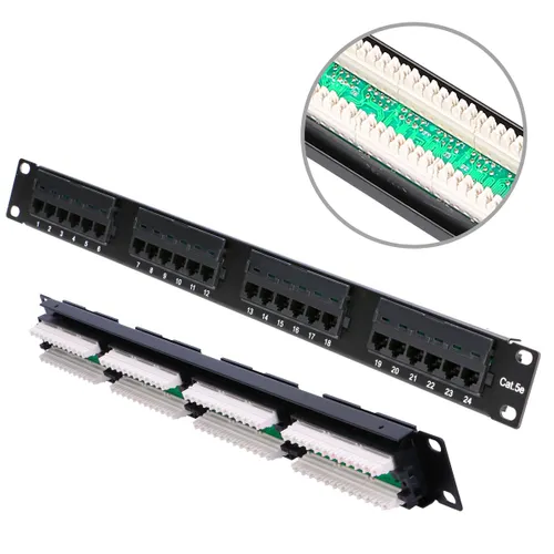 Extralink CAT5E UTP | Patchpanel | 24 Anschlüsse Patchpanel - ilość portów24