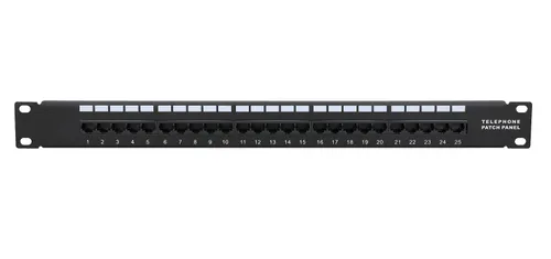 Extralink Voice | Patchpanel | 25 portas Pojemność stelaża1U