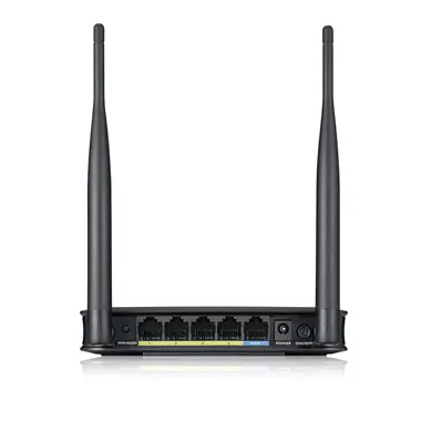 Zyxel NBG-418NV2 | Router WiFi | 2,4GHz, 5x RJ45 100Mb/s Standardy sieci bezprzewodowejIEEE 802.11g
