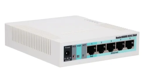 MikroTik RB951G-2HnD | Router WiFi | 2,4GHz, 5x RJ45 1000Mb/s, 1x USB Czułość odbiorcy802.11g: -96dBm @ 6Mbit/s to -80dBm @ 54Mbit/s
802.11n: -96dBm @ MCS0 to -78dBm @ MCS7