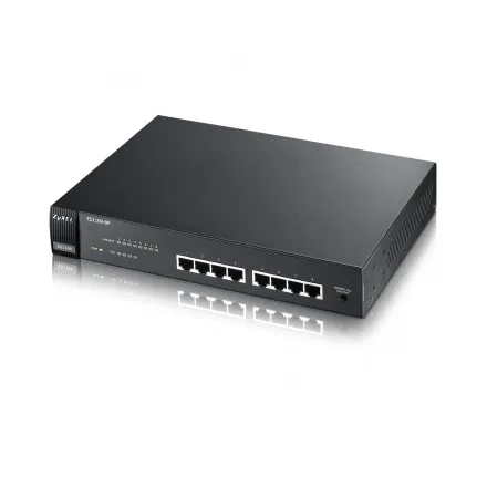 Zyxel ES1100-8P | Switch | 8x RJ45 100Mb/s, 4x PoE, Neřízený Ilość portów LAN8x [10/100M (RJ45)]

