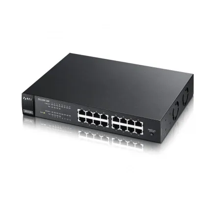 Zyxel ES1100-16P | Schalter | 16x RJ45 100Mb/s, 8x PoE-Schalter, nicht verwaltet Ilość portów LAN16x [10/100M (RJ45)]
