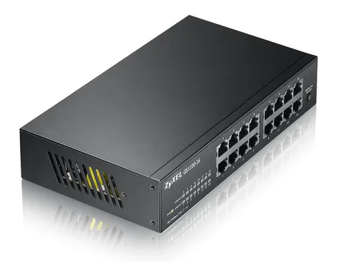Zyxel GS1100-16 | Switch | 16x RJ45 1000Mb/s, neřízený Automatyczne MDI/MDI-XTak