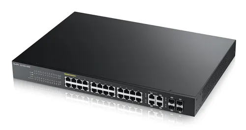 Zyxel GS1920-24HP | Switch | 24x RJ45 1000Mb/s PoE, 4x Combo RJ45/SFP, gerenciado Ilość portów LAN24x [10/100/1000M (RJ45)]
