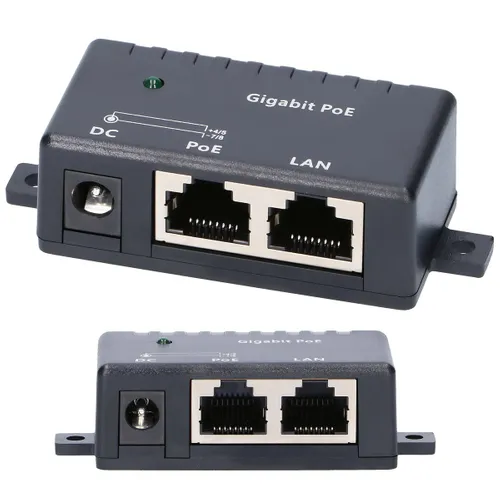 Extralink 1 Puerto | Gigabit PoE Inyector | 1x 1000Mb/s RJ45
 Ilość portów LAN1x [10/100/1000M (RJ45)]
