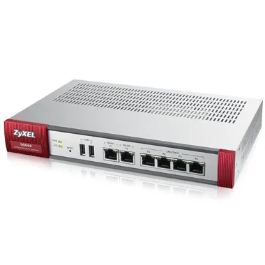 Zyxel USG60 Security Firewall | Brama zabezpieczająca | 6x RJ45 1000Mb/s, 2x USB Ilość portów LAN4x [10/100/1000M (RJ45)]
