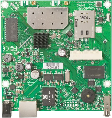 MikroTik RB912UAG-5HPnD | WiFi роутер | 5GHz, 1x RJ45 1000Mb/s, 1x miniPCIe Głębokość produktu105