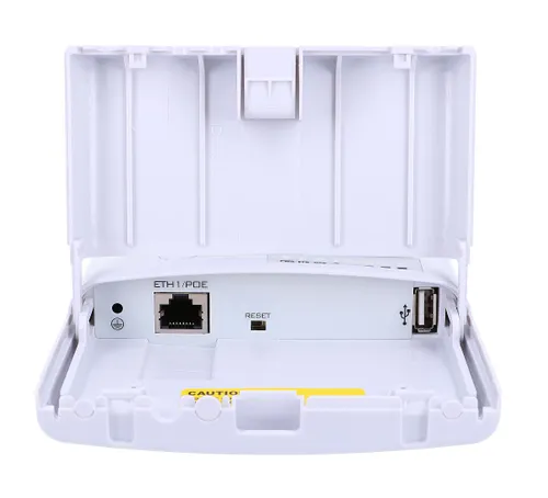 MikroTik BaseBox 5 | Urządzenie klienckie | RB912UAG-5HPnD-OUT, 5GHz, 1x RJ45 1000Mb/s, 1x miniPCIe, 1x USB Głębokość produktu135