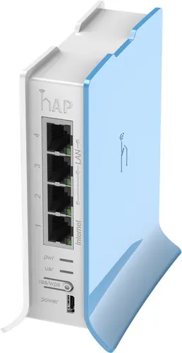 MikroTik hAP lite tower | Router WiFi | RB941-2nD-TC, 2,4GHz, 4x RJ45 100Mb/s Standardy sieci bezprzewodowejIEEE 802.11n