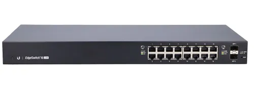 Ubiquiti ES-16-150W | Switch | EdgeMAX EdgeSwitch, 16x RJ45 1000Mb/s PoE+, 2x SFP, 150W Ilość portów LAN16x [10/100/1000M (RJ45)]
