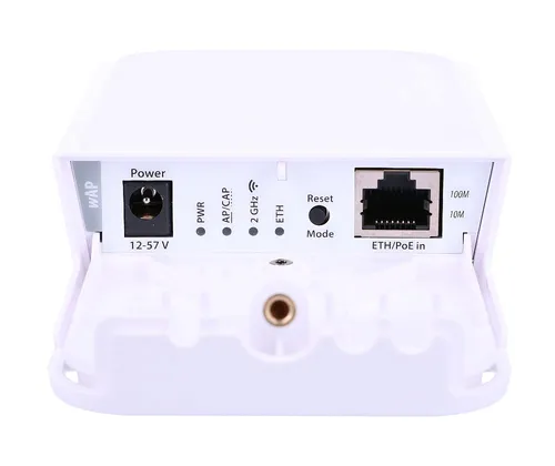 MikroTik wAP | Punto de acceso | RBwAP2nD, 2,4GHz, 1x RJ45 100Mb/s Standard sieci LANFast Ethernet 10/100Mb/s