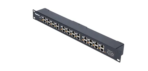 Extralink 12 Puertos | Gigabit PoE Inyector | 12x 1000Mb/s RJ45, Rackmount Auto-NegocjacjaTak
