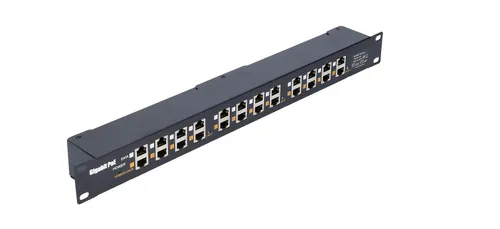 Extralink 12 Port | PoE инжектор Gigabit Ethernet | 12x 1000Mb/s RJ45, установка в стойку Dopuszczalna wilgotność względna5 - 90