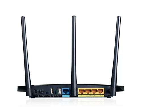 TP-Link TL-WDR4300 | Enrutador Wi-Fi | N750, doble banda, 5x RJ45 1000Mb/s, 2x USB Standardy sieci bezprzewodowejIEEE 802.11b