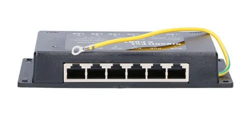 Extralink 6 портов | PoE инжектор Gigabit Ethernet | 6x 1000Mb/s RJ45 Diody LEDZasilanie