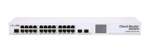 MikroTik CRS226-24G-2S+RM | Switch | 24x RJ45 1000Mb/s, 2x SFP+ Ilość portów LAN24x [10/100/1000M (RJ45)]
