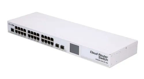 MikroTik CRS226-24G-2S+RM | Switch | 24x RJ45 1000Mb/s, 2x SFP+ Standard sieci LANGigabit Ethernet 10/100/1000 Mb/s