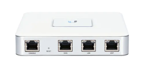 Ubiquiti USG | Router | UniFi Security Gateway, 3x RJ45 1000Mb/s Ilość portów LAN3x [10/100/1000M (RJ45)]
