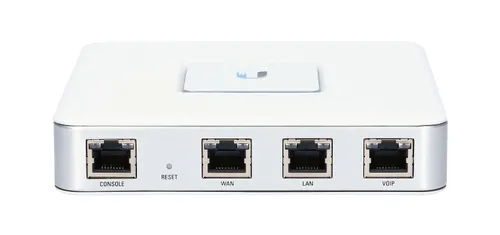 Ubiquiti USG | Router | UniFi Security Gateway, 3x RJ45 1000Mb/s Ilość portów LAN3x [10/100/1000M (RJ45)]
